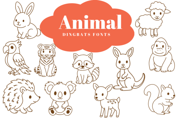 Animal: A Sketch-Style Dingbats Font for Creative Projects