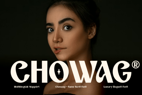 Chowag: A Bold Display Font for Authentic Design