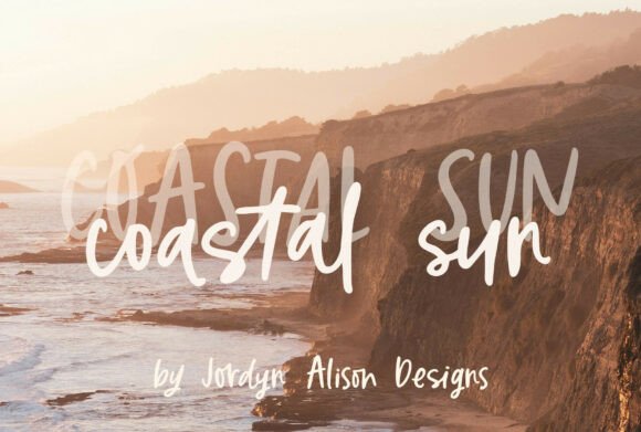 Coastal Sun: A Handwritten Font for Modern Design