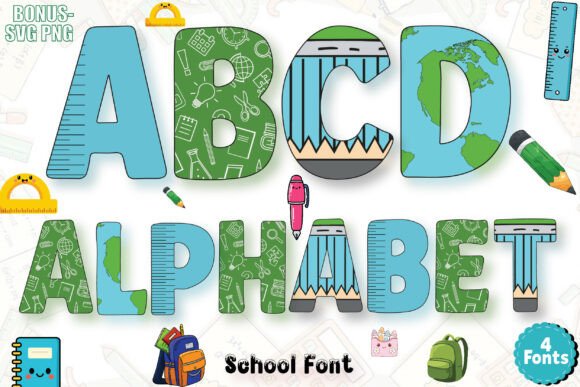 Create Playful Designs with the School Doodle Font