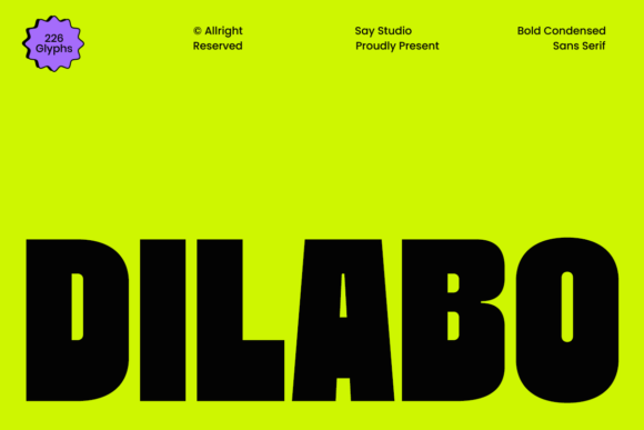 Dilabo: A Bold Sans Serif for Maximum Impact