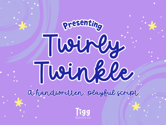 Discover the Whimsical Charm of the Twirly Twinkle Font