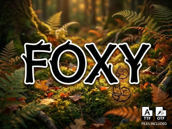 Foxy: A Bold Display Font for Creative Projects