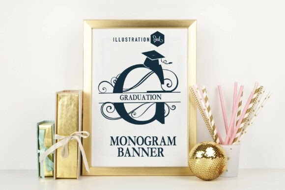 Graduation Monogram Banner Family: Elegant Celebrations