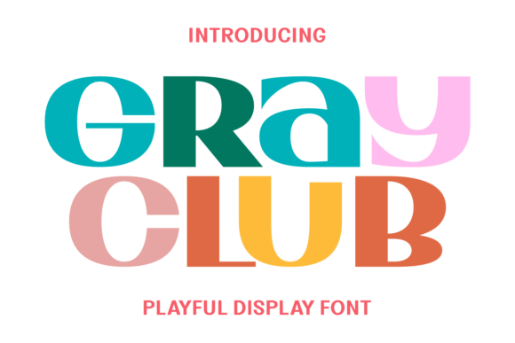 Gray Club: A Delightful Font for Charming Designs