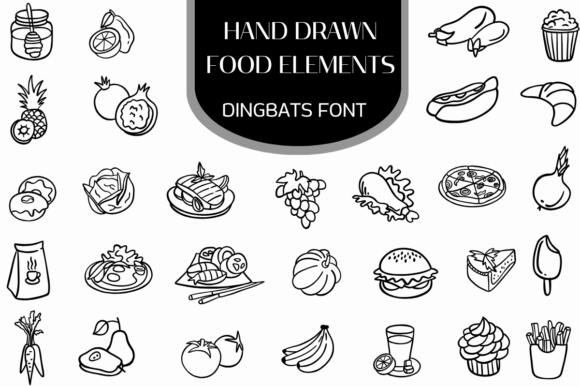 Hand Drawn Food Elements: A Feast for Your Designs