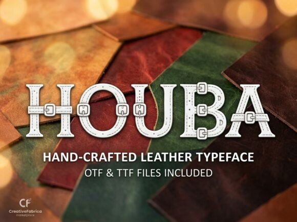 Houba: A Decorative Display Font for Bold Creations