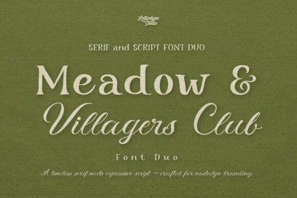 Meadow & Villager Club: A Font Duo for Timeless Design