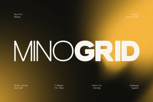 Minogrid: A Modern Grotesk Sans Serif for Every Design