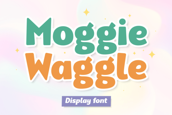 Moggie Waggle: A Playful Display Typeface for Joyful Designs