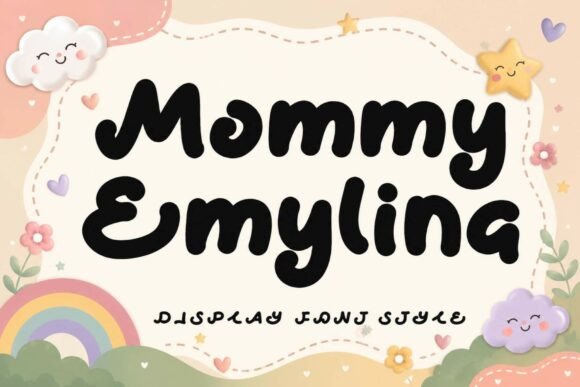 Mommy Emylina: A Warm and Playful Typeface for Creative Designs
