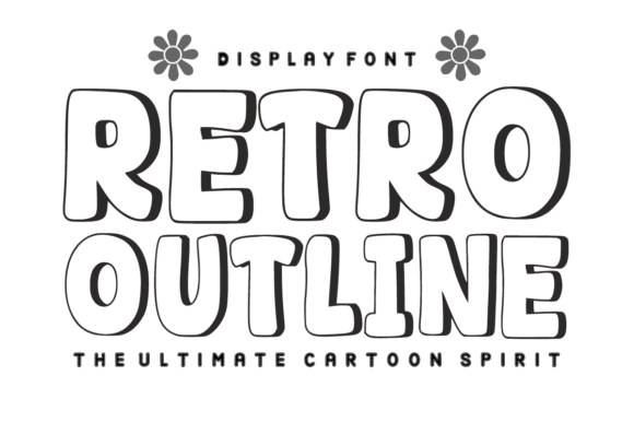 Retro Outline: The Bubbly, Hand-Drawn Display Font