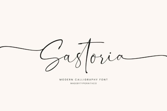 Sastoria: A Modern Calligraphy Font for Elegant Designs