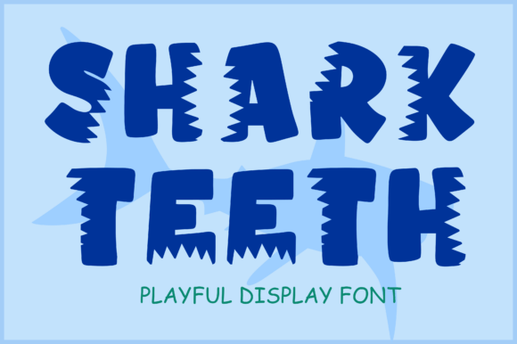 Shark Teeth: A Fun and Playful Display Font