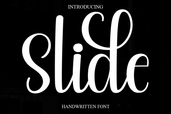 Slide: The Sweet and Cursive Handwritten Font