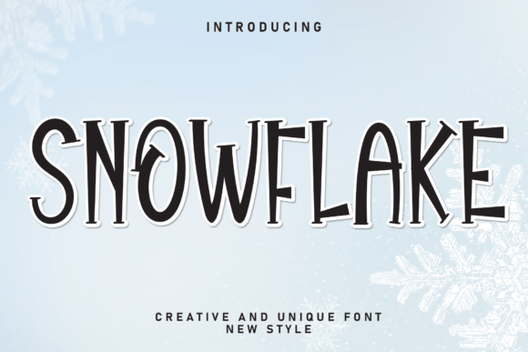 Snowflake: A Delightful Handwritten Font for Creative Projects