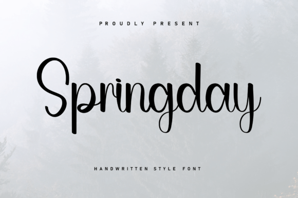 Springday: A Handwritten Font for Relaxed Elegance