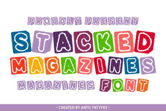 Stacked Magazines: A Playful, Bold Display Typeface