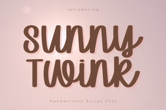 Sunny Twink: A Handwritten Font for Warm, Friendly Designs