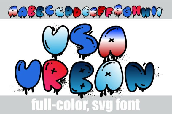 USA Urban Art: A Bold Display Typeface for Street-Smart Design
